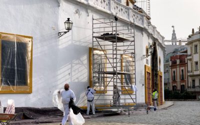 La plaza de toros de Sevilla se pone guapa